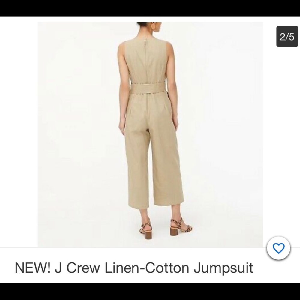 Jcrew linen jumpsuit